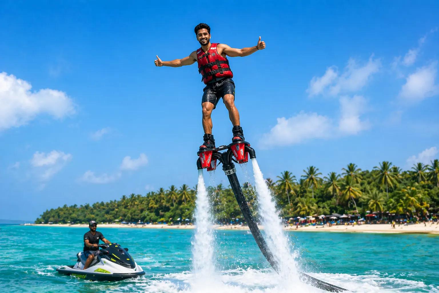 Fly Boarding At Elephant Beach